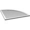 Ekena Millwork Quarter Round Top Right Surface Mount PVC Gable Vent w/ 2"W x 2"P Brickmould Sill Frame, 36"W x 42"H GVPQR36X4203SN - alternate 2